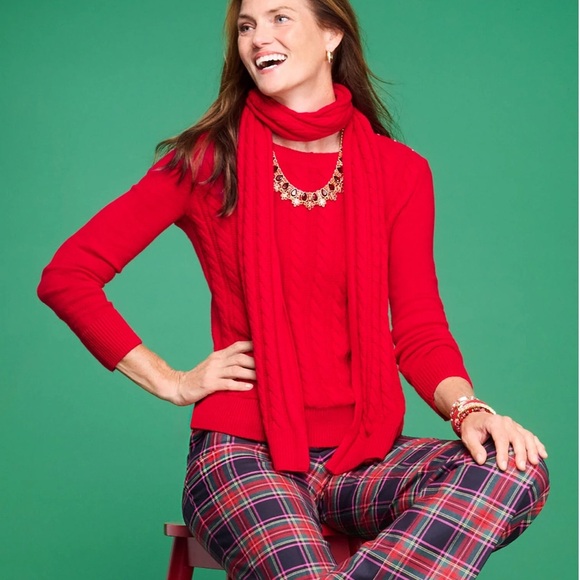 Talbots Cable Knit Crew Neck Sweater - Picture 1 of 5